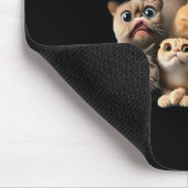 Tapis De Souris impression d'art de chat drôle (Coin)