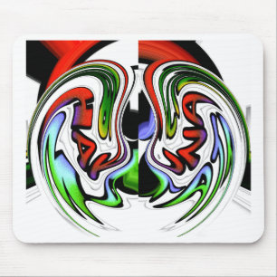 Tapis De Souris Impression d'art de profil abstrait