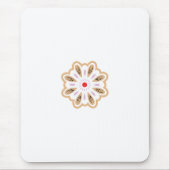 Tapis De Souris Impression d'art floral Mandala | Décor Boho (Devant)