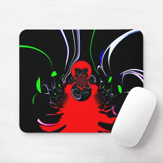 Tapis De Souris Impression d'art fluide Kaleidoscope (Avec souris)