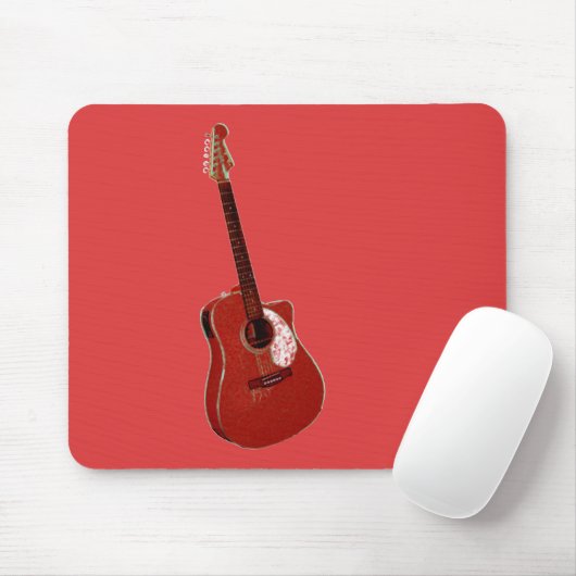Tapis De Souris Impression d'art guitare (Avec souris)