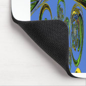 Tapis De Souris Impression d'art Iridescente avec design abstrait  (Coin)
