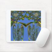 Tapis De Souris Impression d'art Iridescente avec design abstrait  (Avec souris)