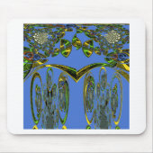 Tapis De Souris Impression d'art Iridescente avec design abstrait  (Devant)