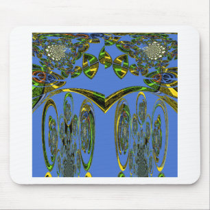 Tapis De Souris Impression d'art Iridescente avec design abstrait