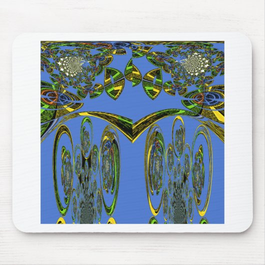 Tapis De Souris Impression d'art Iridescente avec design abstrait  (Devant)