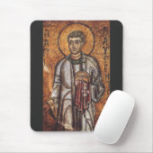 Tapis De Souris Impression d'art mosaïque orthodoxe Saint Laurent (Avec souris)