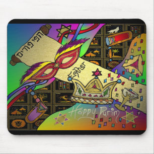Tapis De Souris Impression d'art pour la célébration de Pourim Est