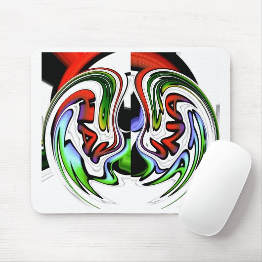 Tapis De Souris Impression d'art profil Abstrait (Avec souris)