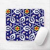 Tapis De Souris impression de fleurs et noeuds (Avec souris)