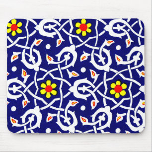Tapis De Souris impression de fleurs et noeuds