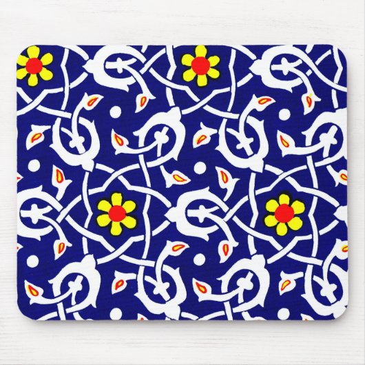 Tapis De Souris impression de fleurs et noeuds (Devant)