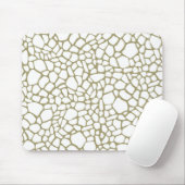 Tapis De Souris Impression de girafe blanche or (Avec souris)