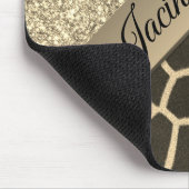 Tapis De Souris Impression de girafe en or (Coin)