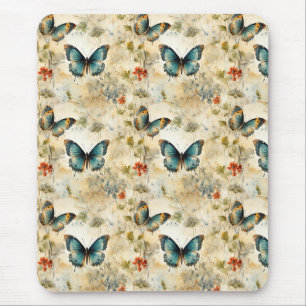 Tapis De Souris Impression de jardin botanique de papillon sarcell