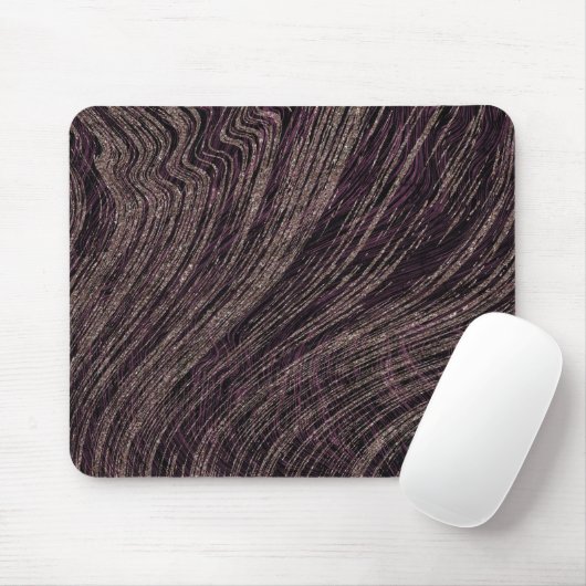 Tapis De Souris Impression de marbre Abstrait violet (Avec souris)