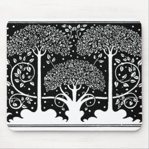 Tapis De Souris Impression de motif d'arbre Art Nouveau d'Aubrey B