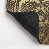 Tapis De Souris Impression de peau de serpent Moderne Glam Or (Coin)