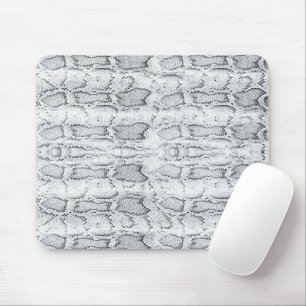 Tapis De Souris Impression de peau de serpent Python blanc