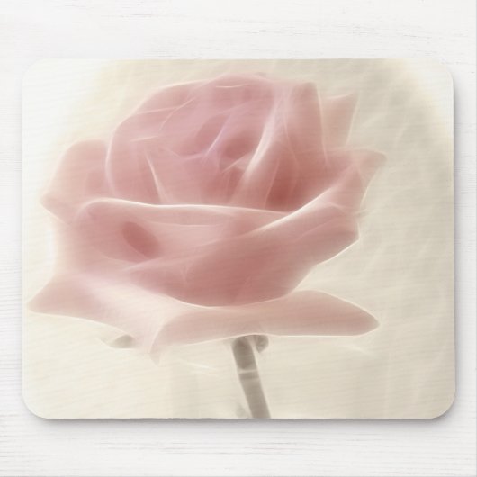 Tapis De Souris Impression de rose de rose (Devant)