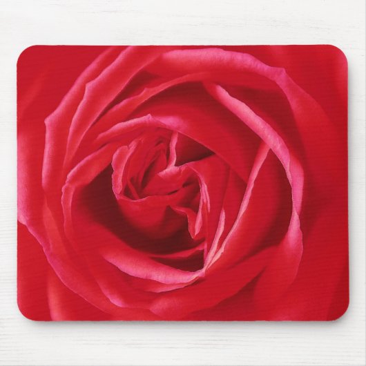 Tapis De Souris Impression de rose rouge (Devant)