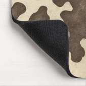 Tapis De Souris Impression de vache marron rustique Country Wester (Coin)