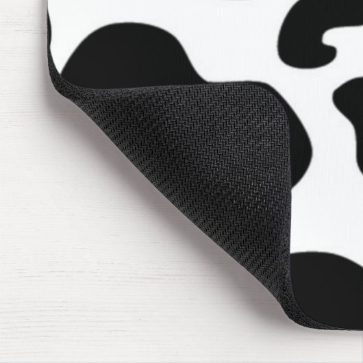 Tapis De Souris Impression de vache noire et blanche (Coin)