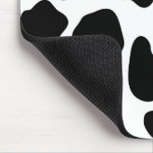 Tapis De Souris Impression de vache noire et blanche (Coin)