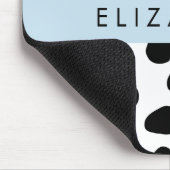 Tapis De Souris Impression De Vache, Spots De Vache, Noir Et Blanc (Coin)