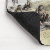 Tapis De Souris Impression d'un camp occupé par des habilis homos (Coin)