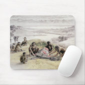 Tapis De Souris Impression d'un camp occupé par des habilis homos (Avec souris)