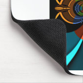 Tapis De Souris Impression d'une éclatement de couleur Abstraite (Coin)