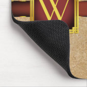 Tapis De Souris Impression En Cuir Tan Chamois Perdoné (Coin)