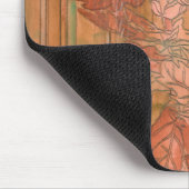 Tapis De Souris Impression florale orange moderne sur Arrière - pl (Coin)