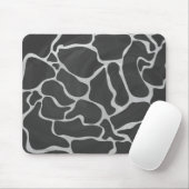 Tapis De Souris Impression Giraffe noir et gris clair (Avec souris)
