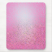 Tapis De Souris Impression guépard rose pailleté (Devant)