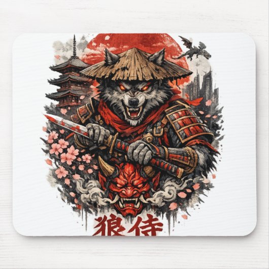 Tapis De Souris Impression japonaise (Devant)