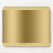 Tapis De Souris Impression métal or Monogramme (Devant)