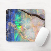 Tapis De Souris Impression Optique bleue (Avec souris)