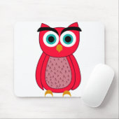 Tapis De Souris Impression photo de hibou (Avec souris)