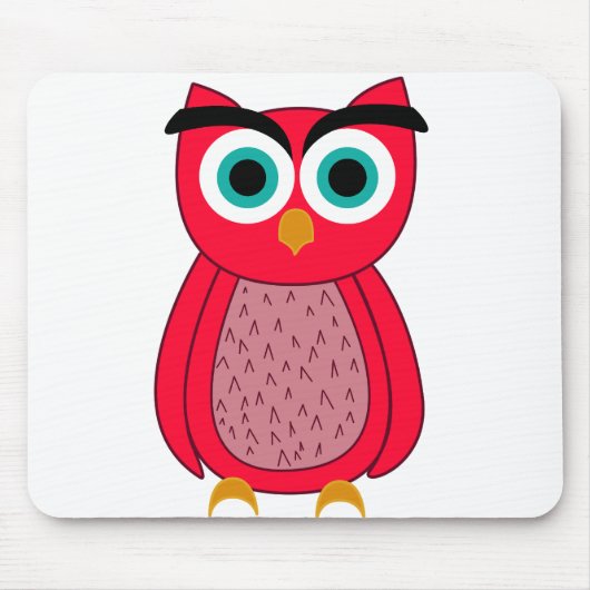 Tapis De Souris Impression photo de hibou (Devant)