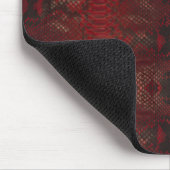 Tapis De Souris Impression Python rouge et noir (Coin)