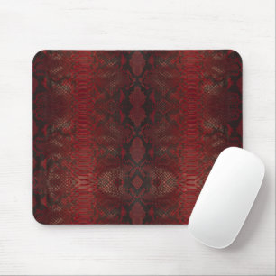Tapis De Souris Impression Python rouge et noir