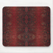 Tapis De Souris Impression Python rouge et noir (Devant)