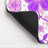 Tapis De Souris Impression simple de fleurs à l'aquarelle violette (Coin)