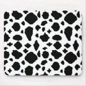 Tapis De Souris Impression vache noir et blanc (Devant)