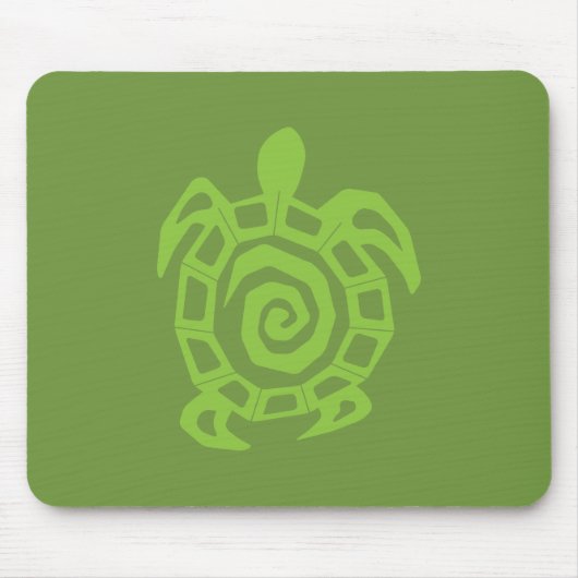 Tapis De Souris Impression verte de tortue (Devant)