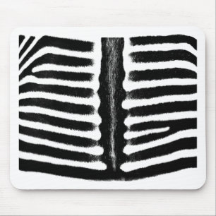 Tapis De Souris Impression zèbre (noir)