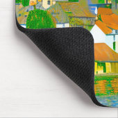 Tapis De Souris Impressionist  Mediterranean Village by the Sea   (Coin)