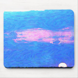 Tapis De Souris Impressionist Sunset From The Sea Mouse Pad